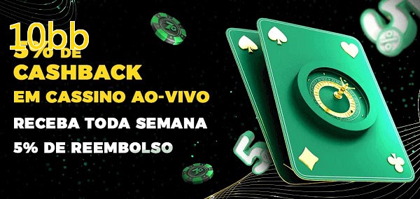 Promoções do cassino ao Vivo 10bb